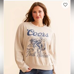 Coors Not My First Rodeo Oversized Pullover